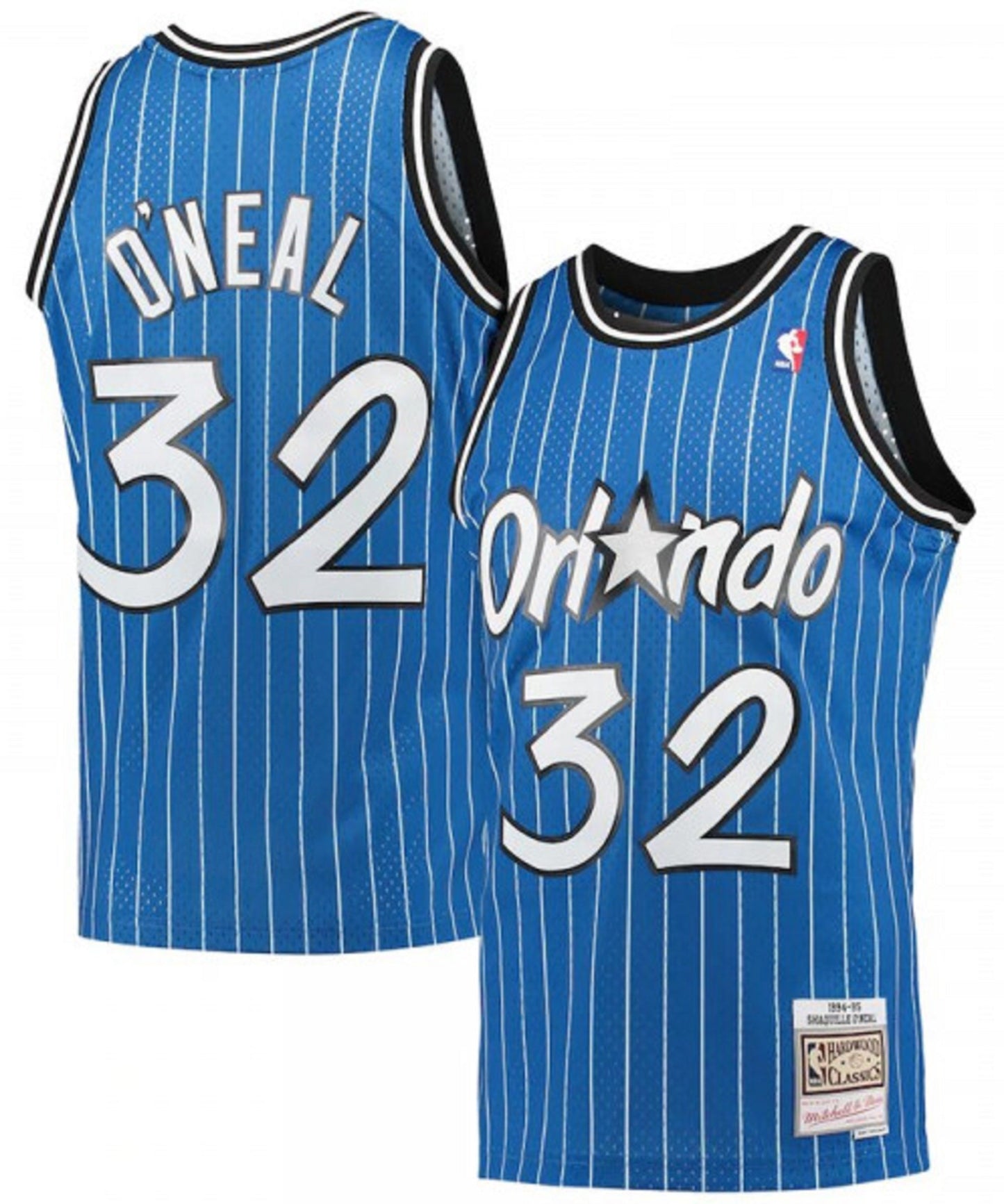 Men's Mitchell & Ness Shaquille O'Neal Blue Orlando Magic 1994-95 Hardwood Classics Swingman Jersey