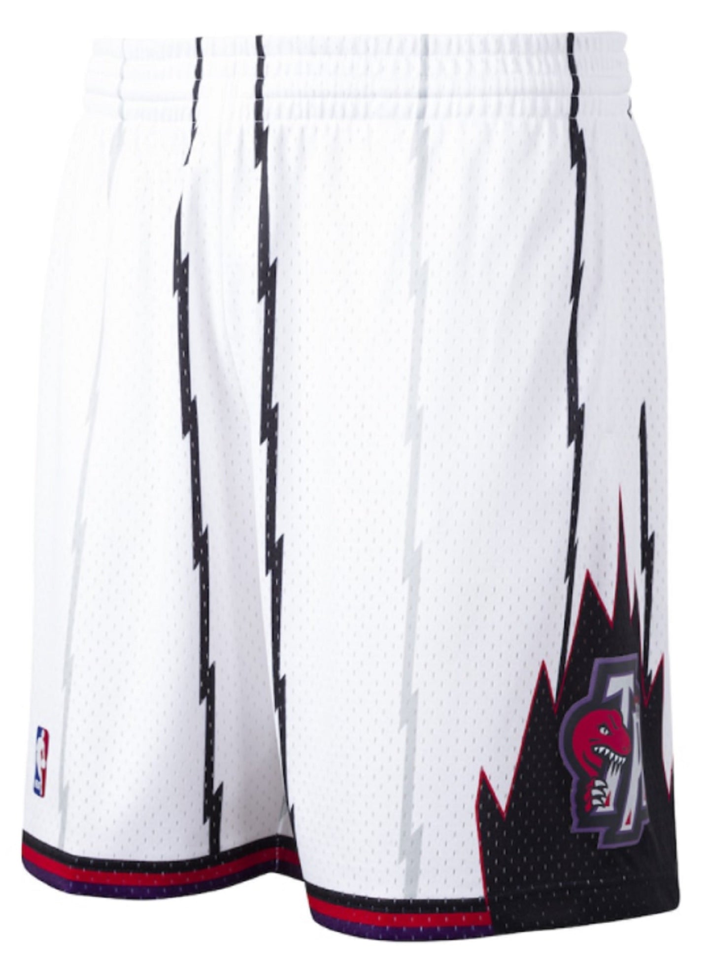 Men's Mitchell & Ness White Toronto Raptors Hardwood Classics Swingman Shorts