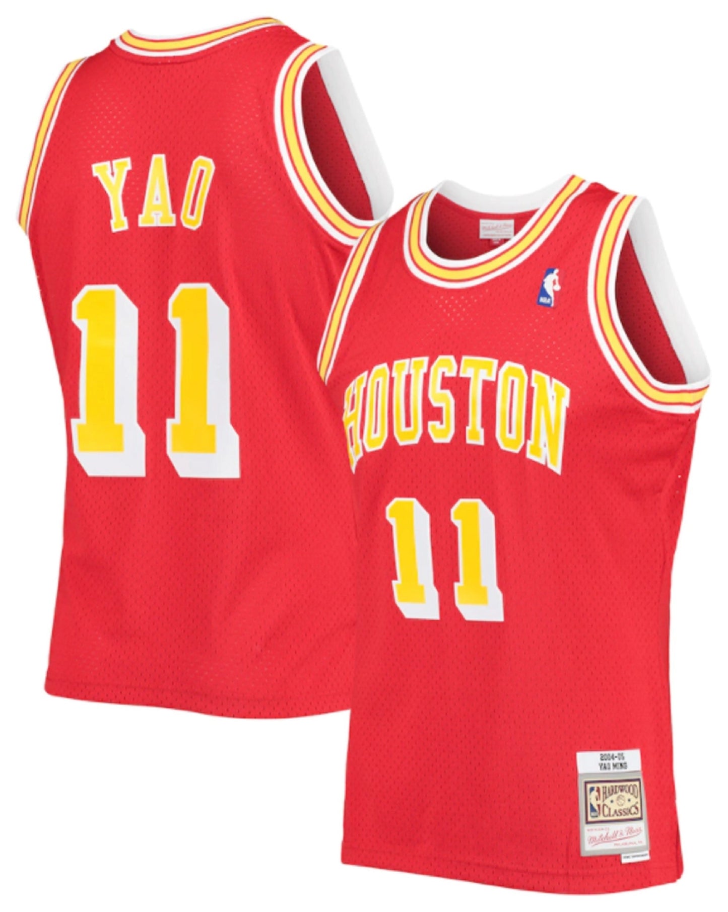 Men's Mitchell & Ness Yao Ming Red Houston Rockets 2004-05 Hardwood Classics Swingman Jersey