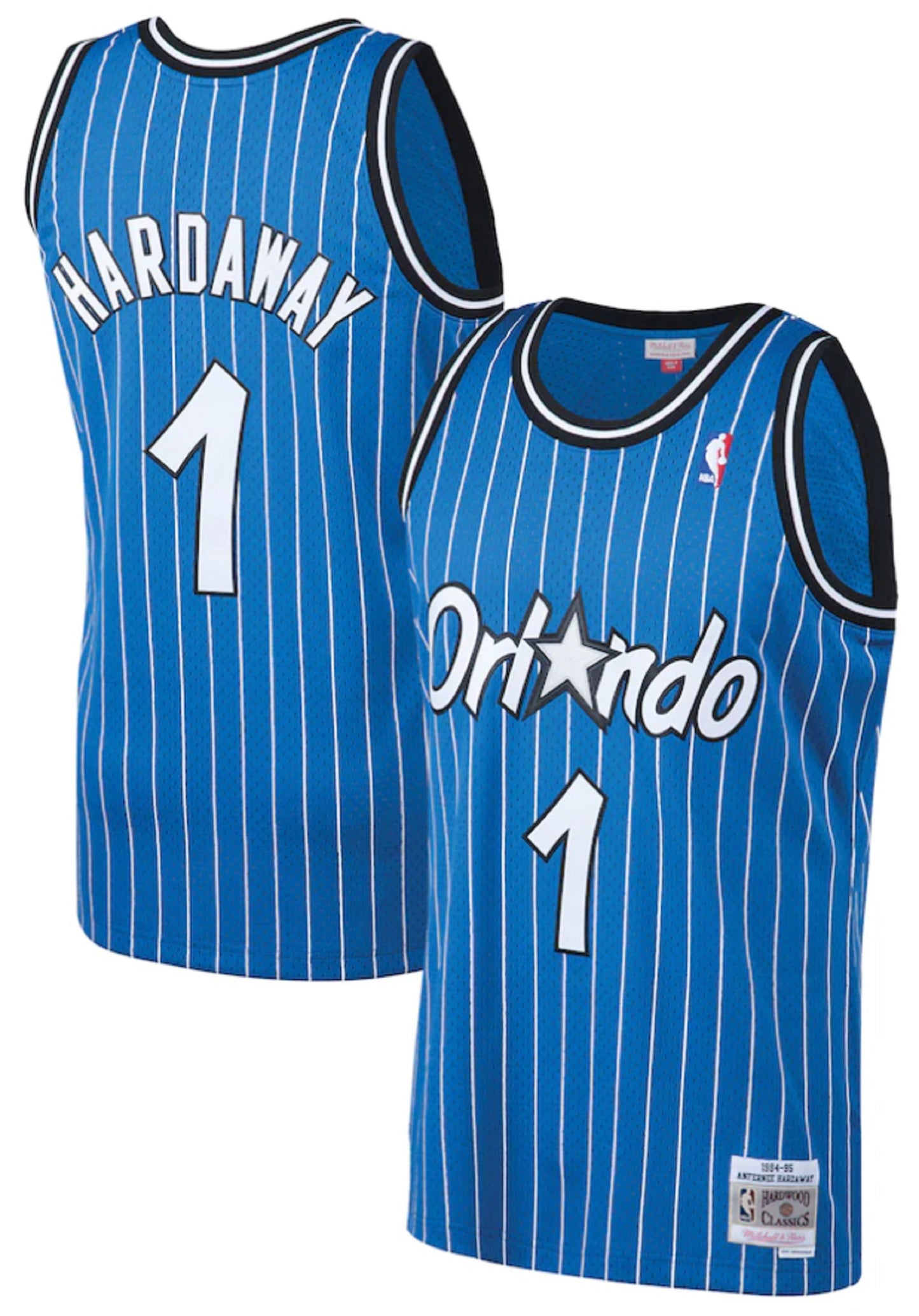 Mitchell & Ness Orlando Magic Anfernee Hardaway 1994-95 Hardwood Classics Swingman Jersey - Blue Pinstripe