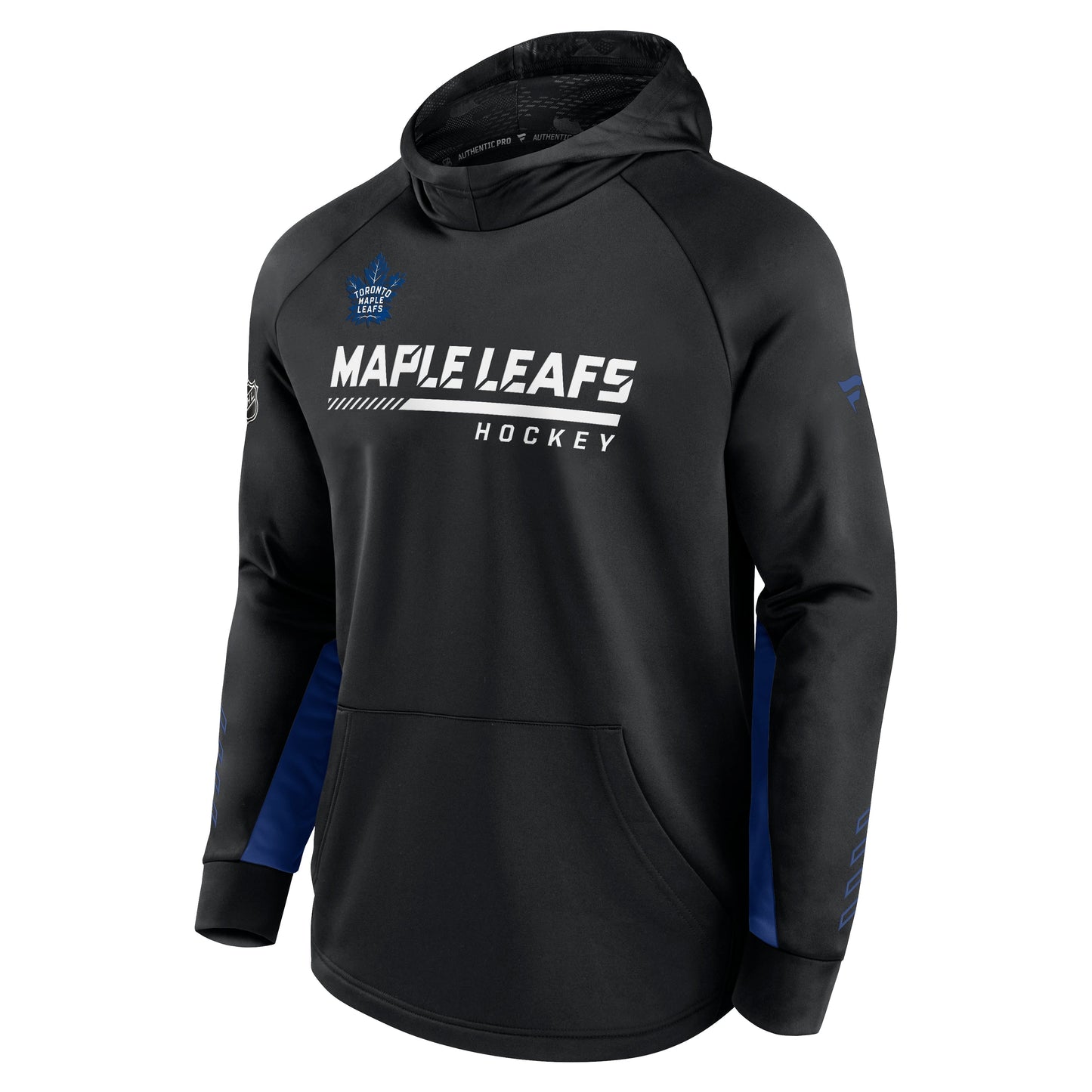 Men's Toronto Maple Leafs Fanatics Branded Black Alternate Logo Locker Room - Pullover Hoodie