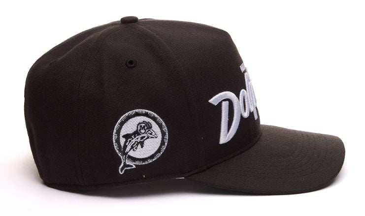 47 NFL Miami Dolphins Attitude Hitch Adjustable Snapback - Black