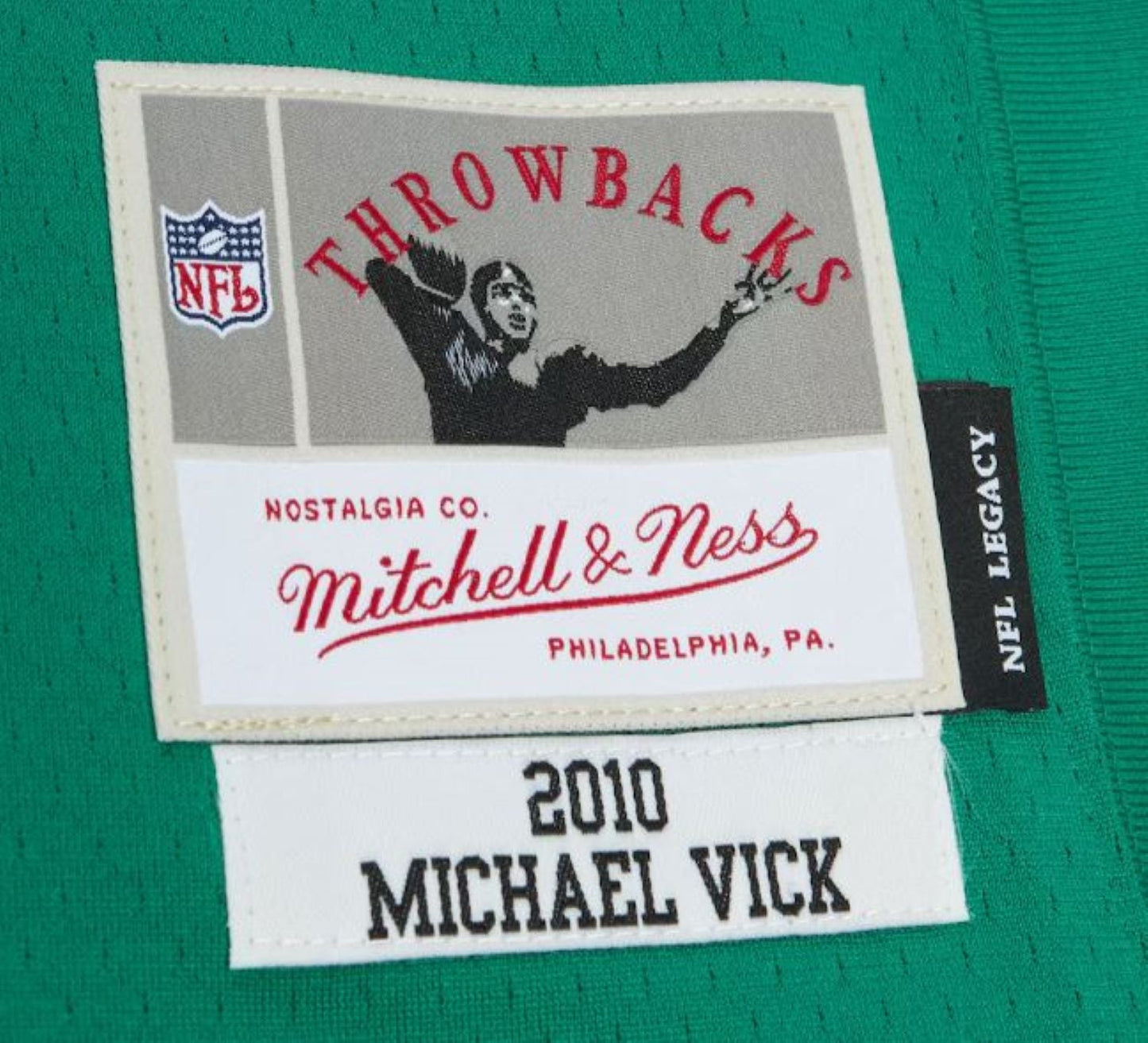 Mitchell & Ness Michael Vick Philadelphia Eagles 2010 Legacy Player Jersey - Kelly Green