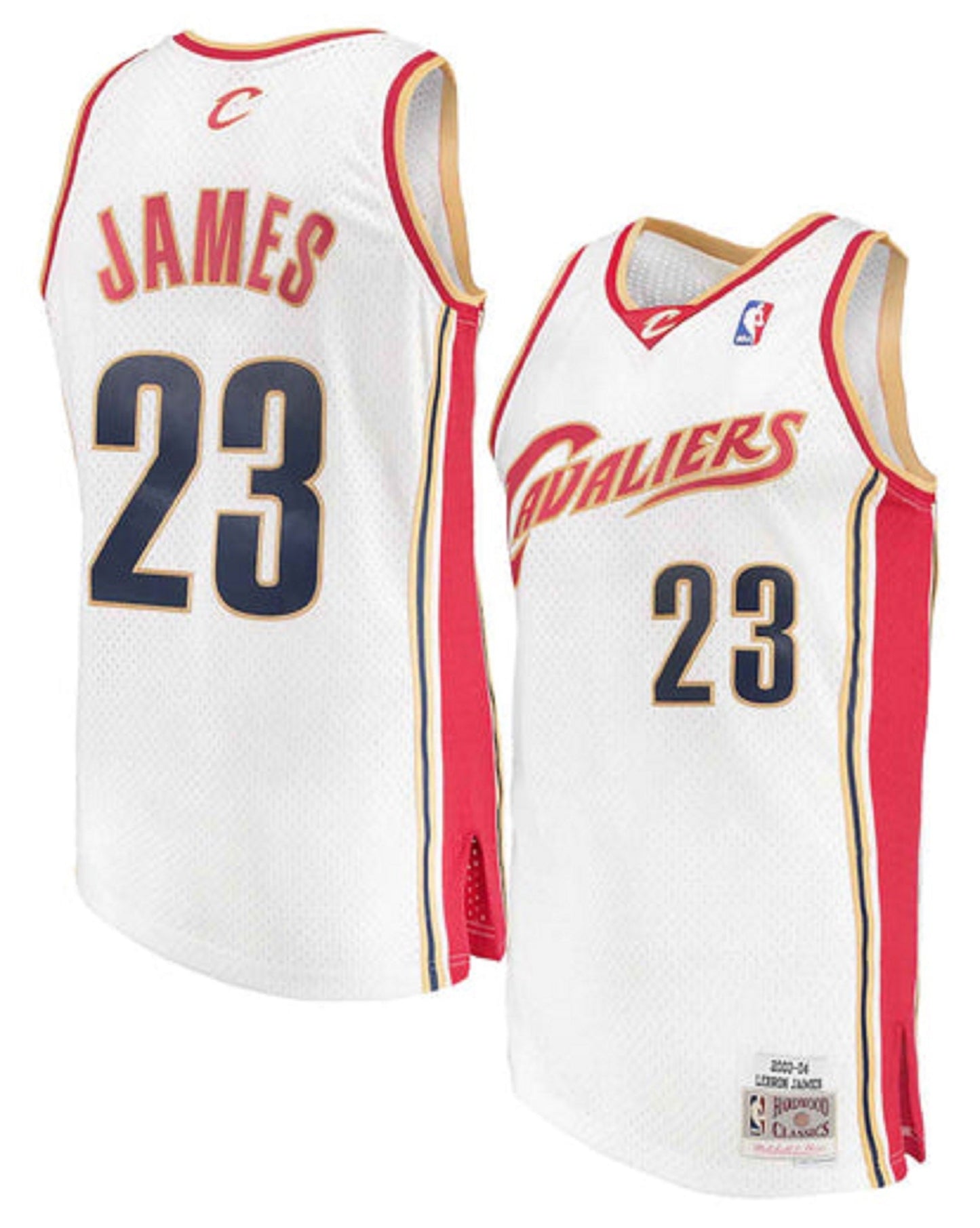 Mitchell & Ness Men's NBA Cleveland Cavaliers LeBron James 2003-04 Hardwood Classics Swingman Jersey - White