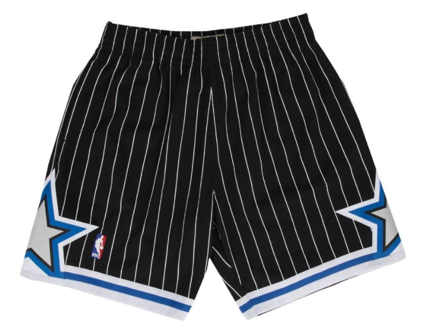 Mitchell & Ness Men's Orlando Magic 1994 Swingman Shorts - Black/White Pinstripe