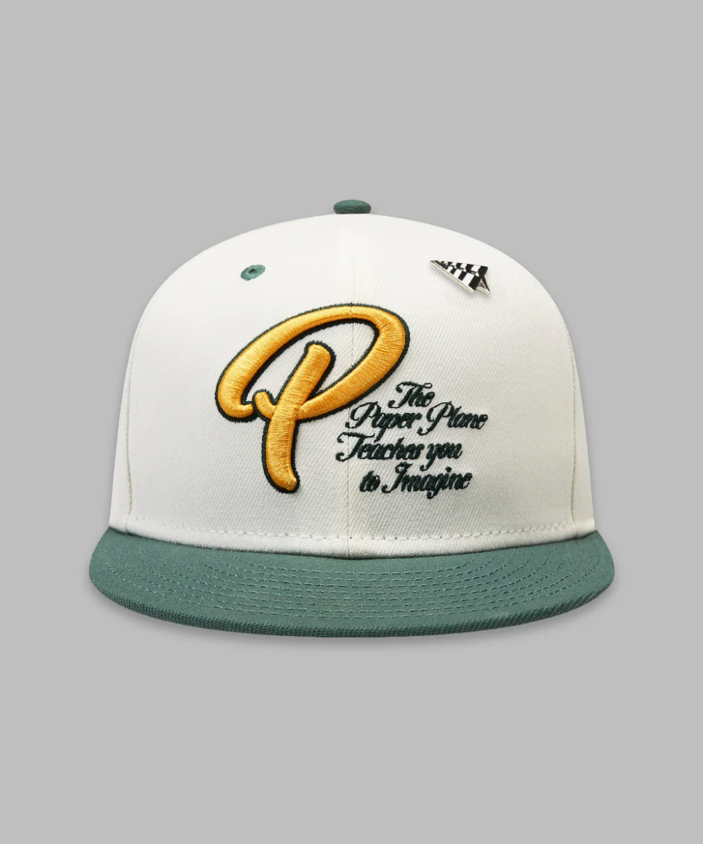 Paper Planes Scripted Mantra Color block Snapback Hat - White