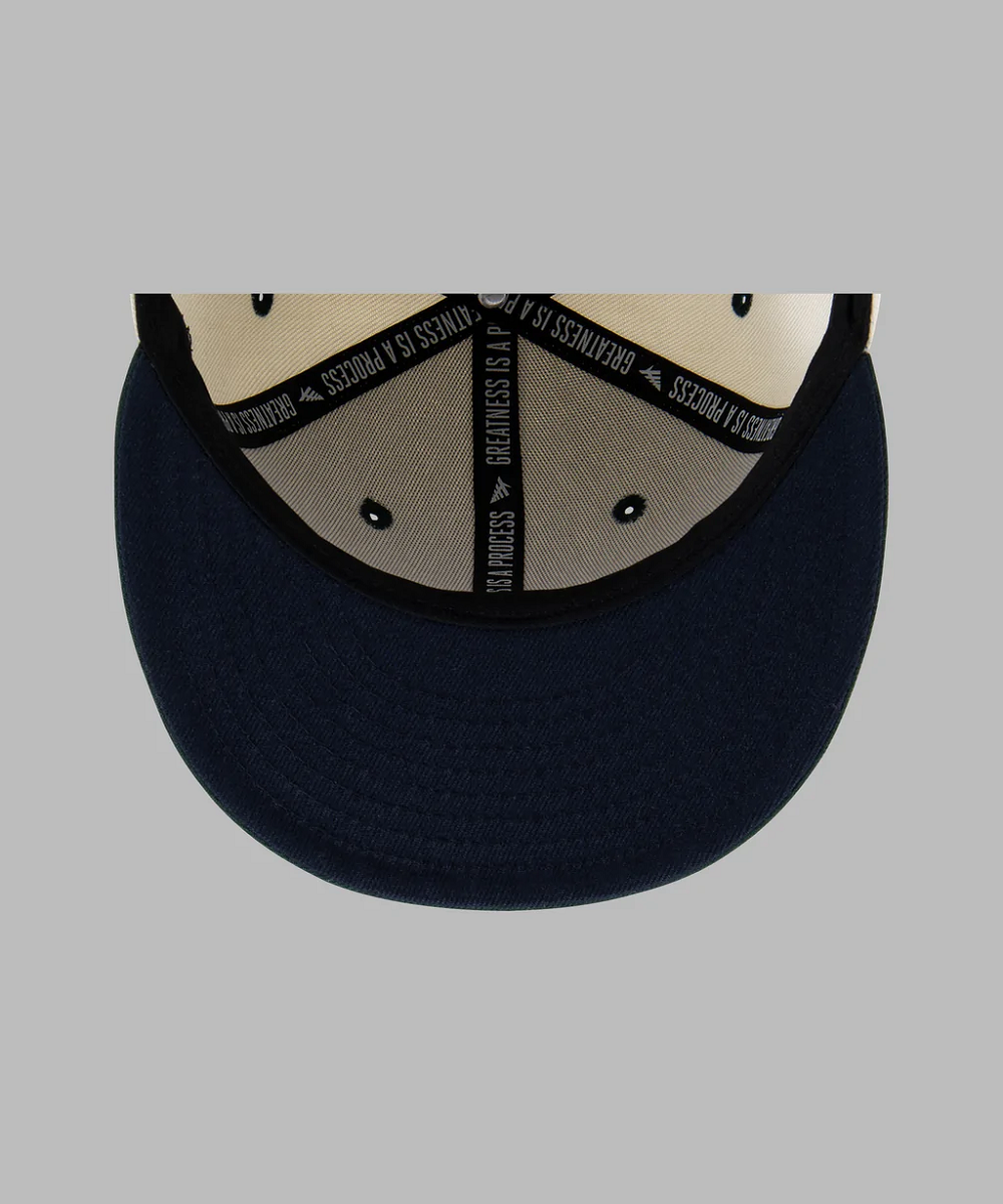 Paper Planes Scripted Mantra Color block Snapback Hat - White