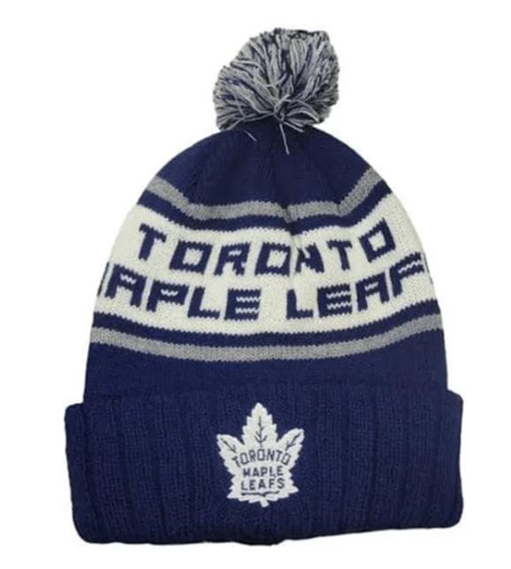 American Needle NHL Toronto Maple Leafs Pillow Line Knit Hat - Navy
