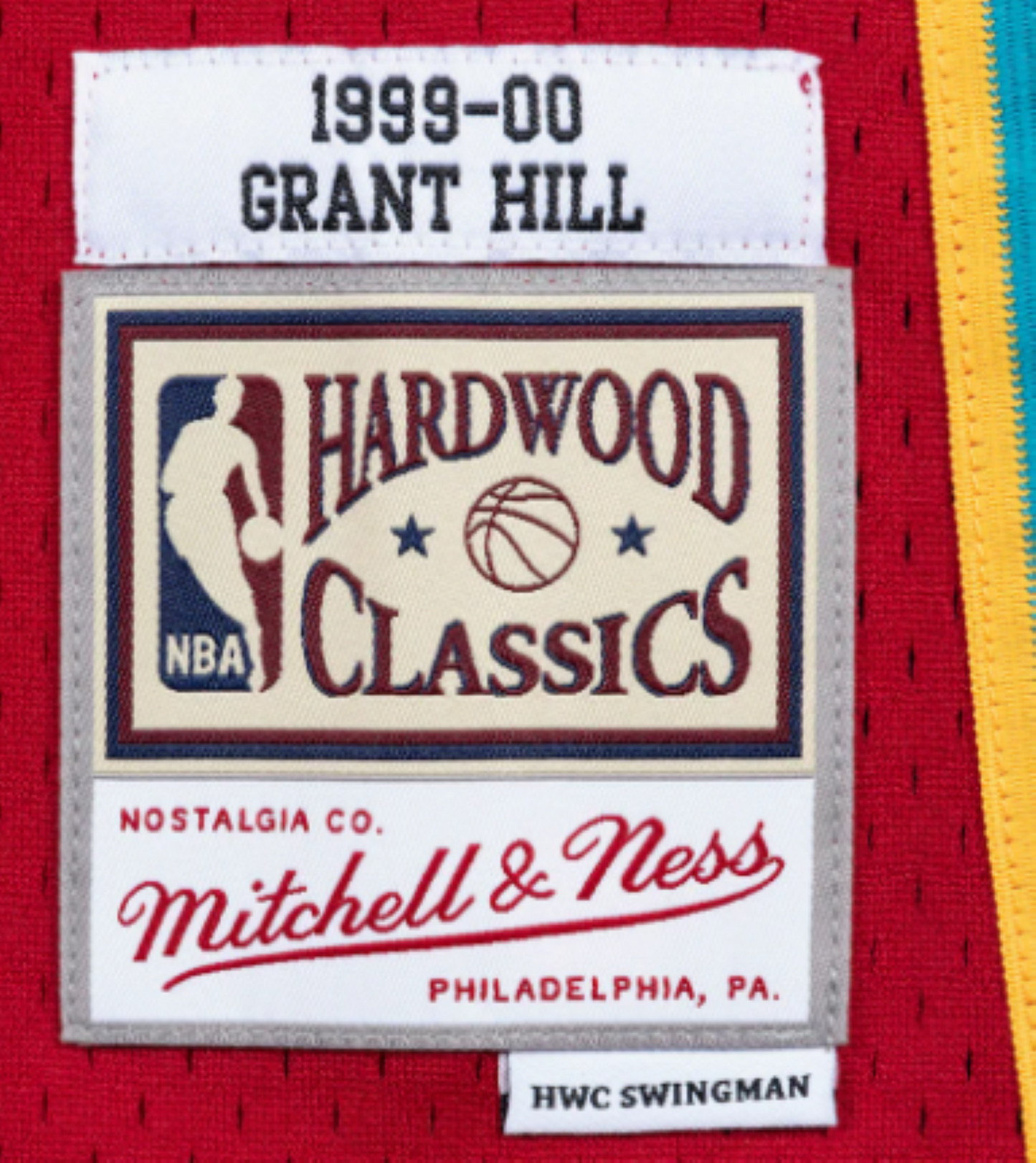 Men's Mitchell & Ness NBA Grant Hill Detroit Pistons 1999/2000 Hardwood Classics Swingman Jersey - Red