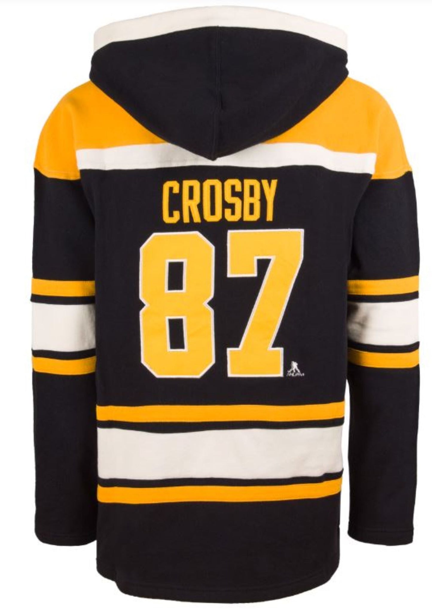 '47 NHL Pittsburgh Penguins Sidney Crosby Captain Patch Player Lacer Hoodie - Black/Yellow