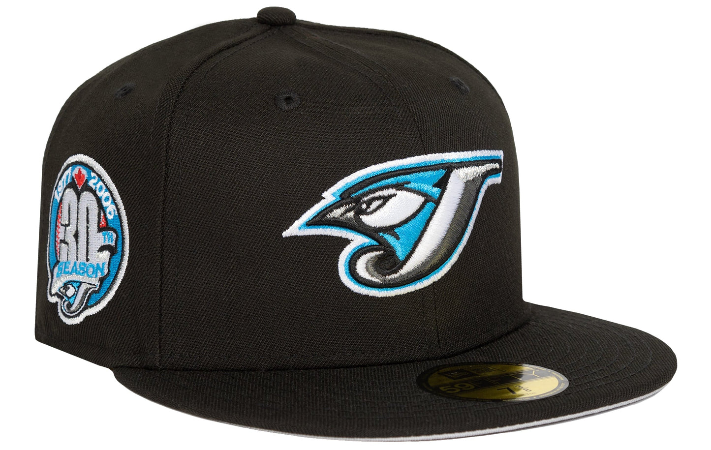 New Era MLB Toronto Blue Jays 30th Season Anniversary 59FIFTY Fitted Hat - Black/Sky