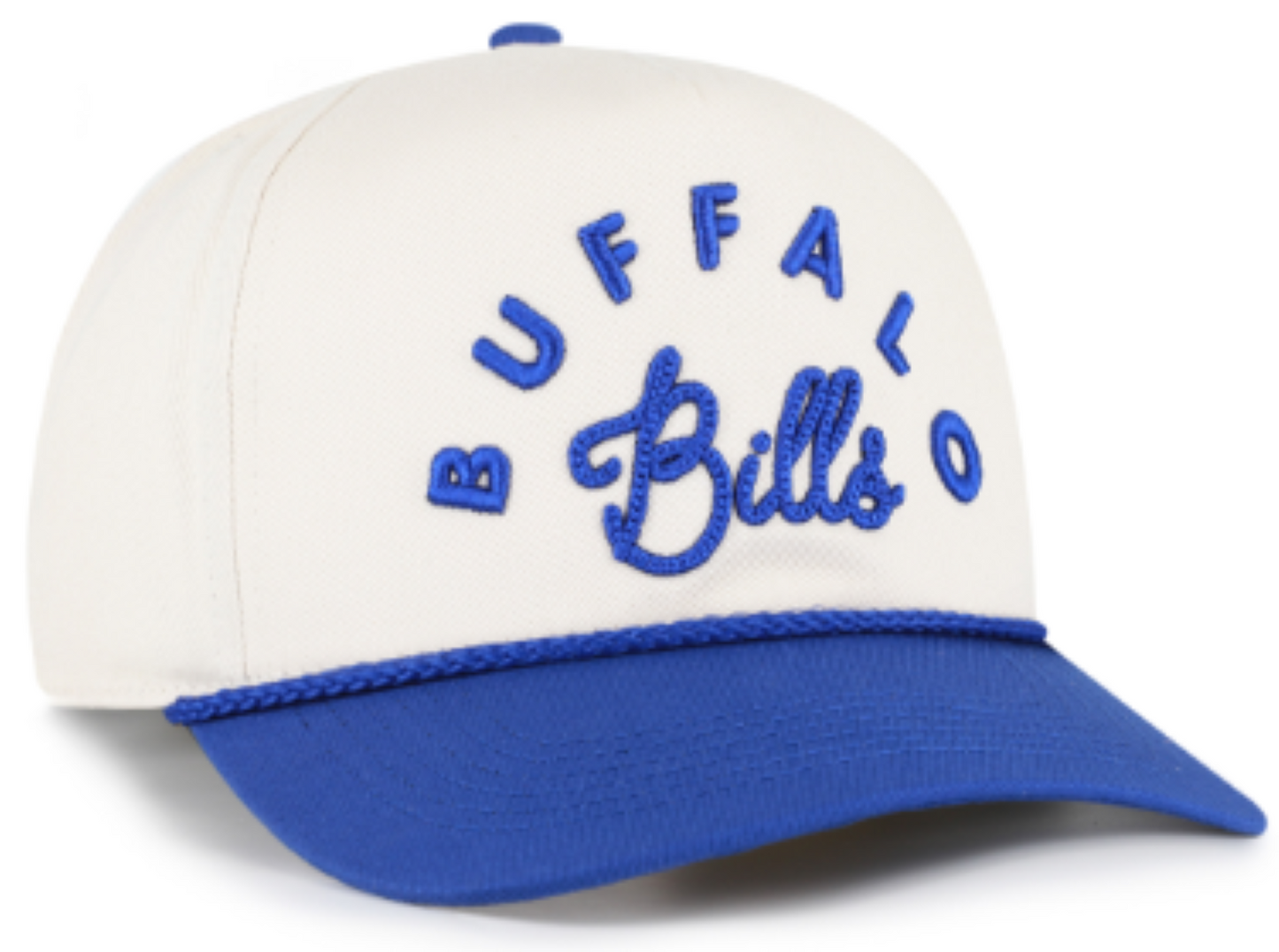 ’47 NFL Buffalo Bills Women's Rope Script Hitch RF Adjustable Hat - White/Blue