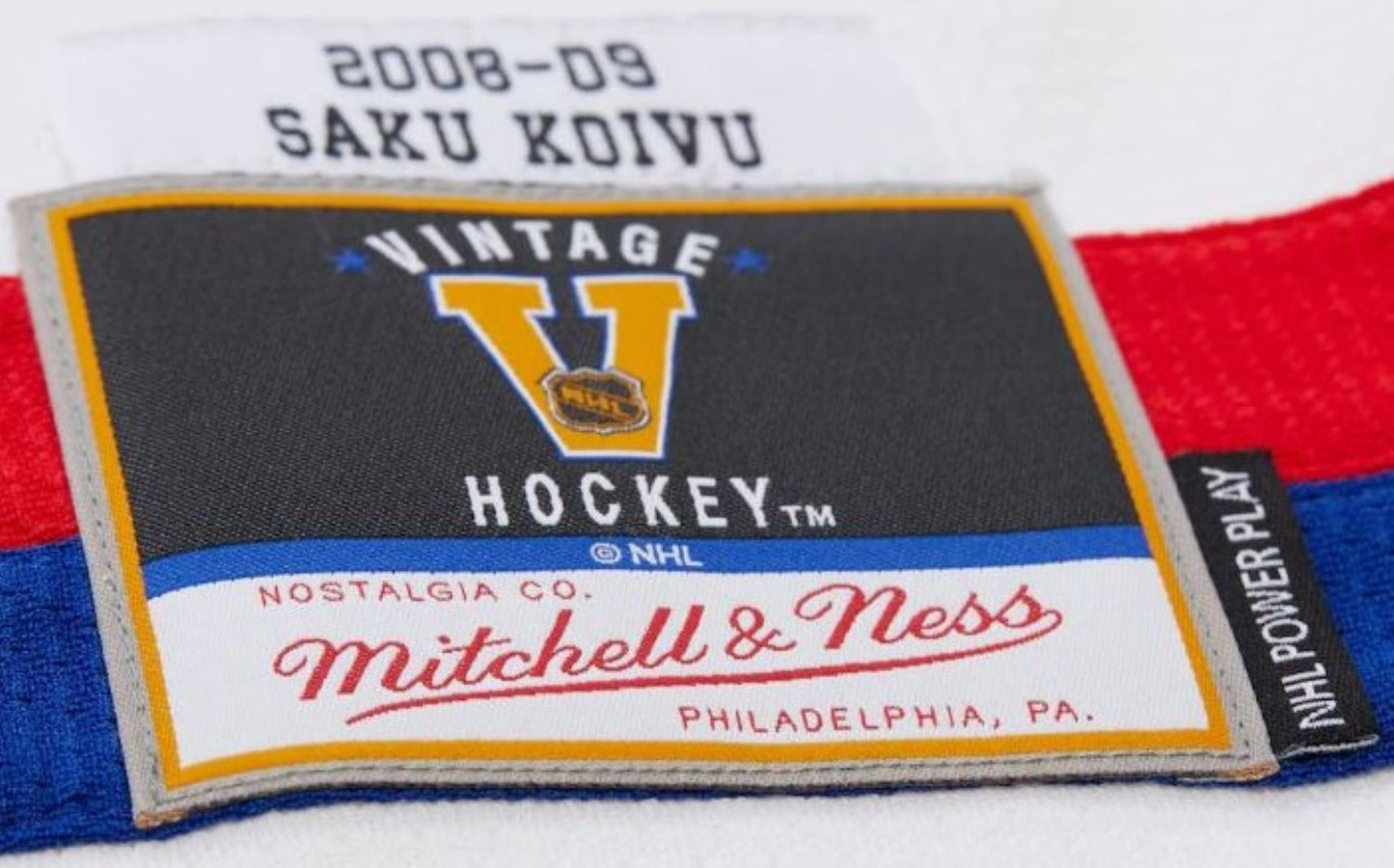 Mitchell & Ness NHL Saku Koivu Montreal Canadiens 2008/2009 Power Play Jersey - White/Red/Blue