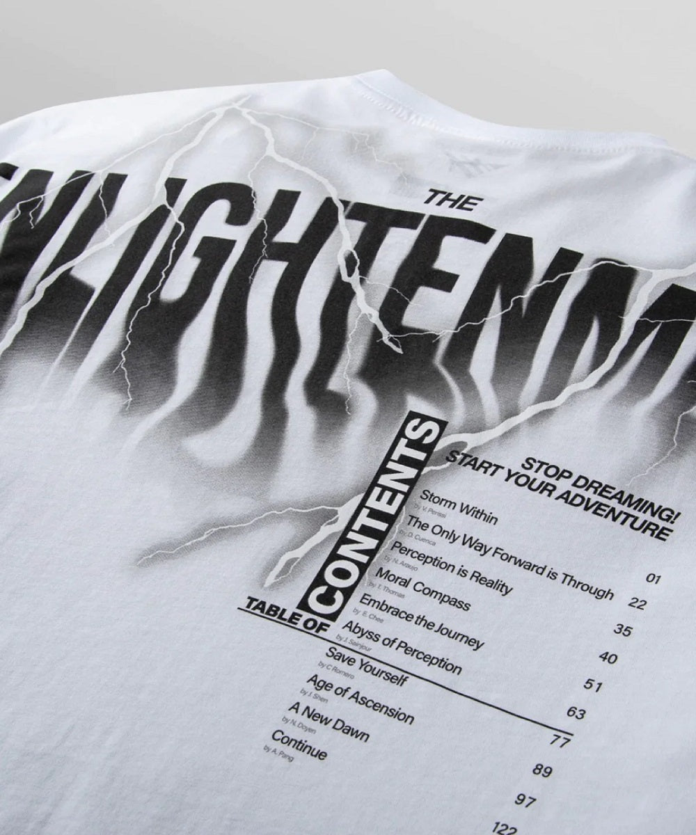 PAPER PLANE T-SHIRT - ENLIGHTENED - WHITE