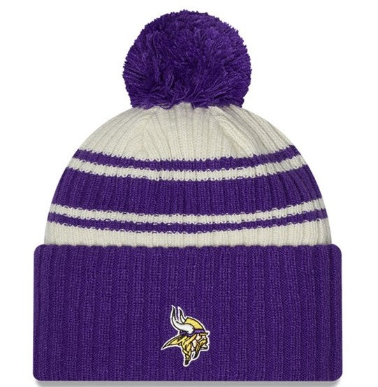 New Era Minnesota Vikings 2022 NFL Official Sideline Cold Weather Sport Knit Hat