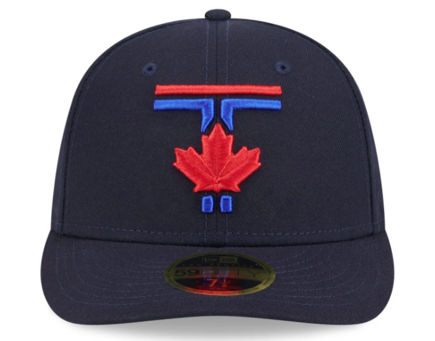 New Era 59FIFTY Low Profile MLB Toronto Blue Jays City Connect 50th Anniversary Side Patch Fitted Hat - Navy