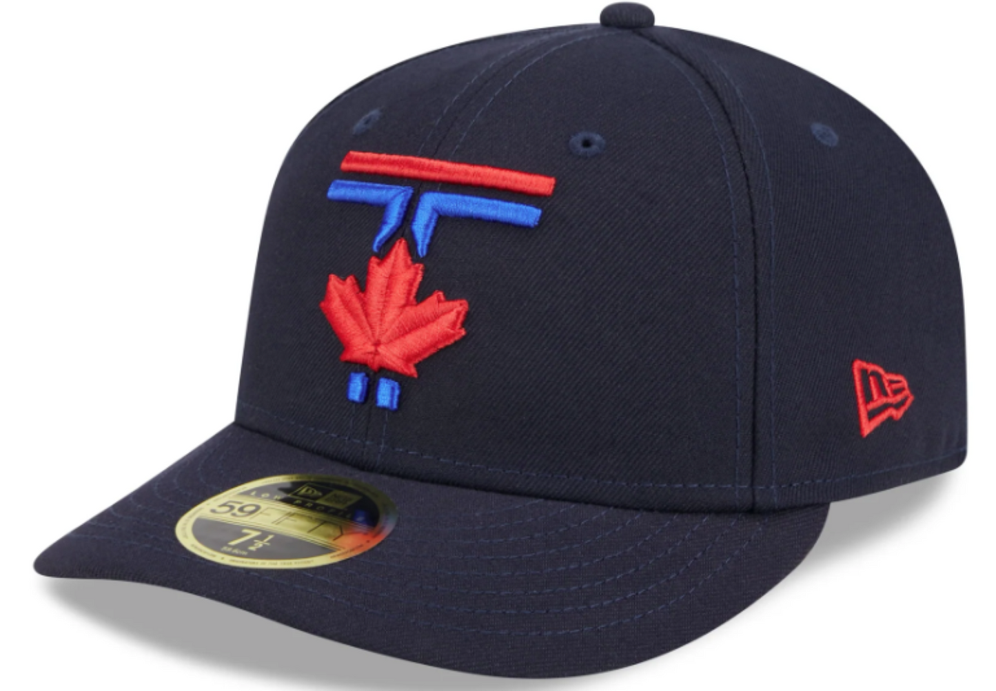 New Era 59FIFTY Low Profile MLB Toronto Blue Jays City Connect 50th Anniversary Side Patch Fitted Hat - Navy