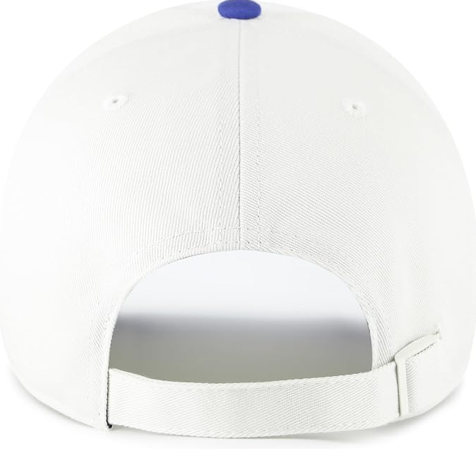 47 Clean Up MLB Toronto Blue Jays Contemporary Embroidered Team Logo Baseball Hat - White/Blue