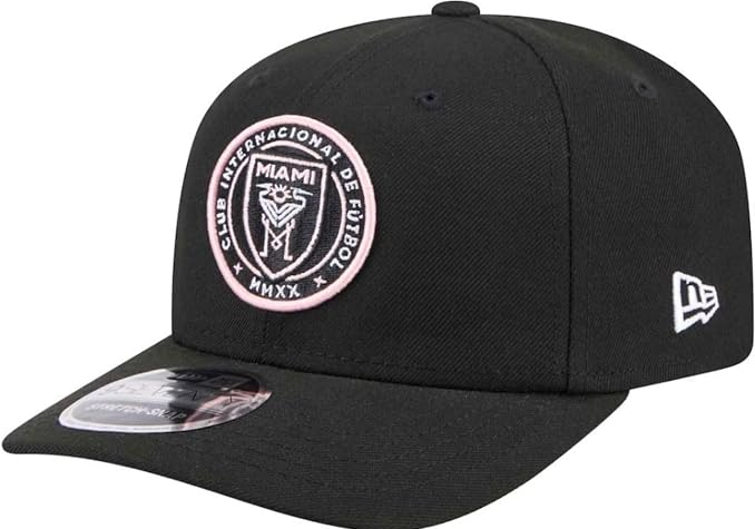 New Era MLS Inter Miami CF 9SEVENTY Stretch-Snap Adjustable Hat - Black