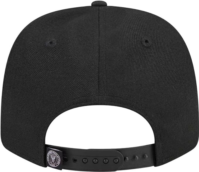 New Era MLS Inter Miami CF 9SEVENTY Stretch-Snap Adjustable Hat - Black