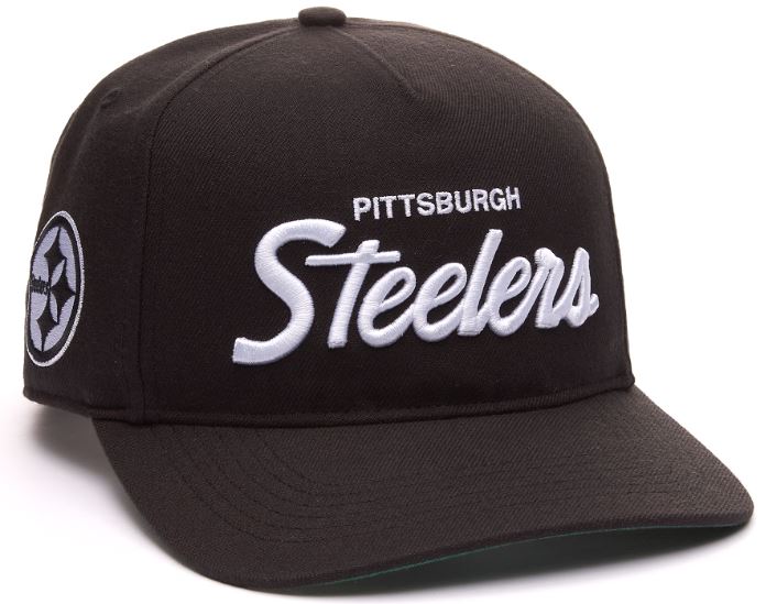 47 NFL Pittsburgh Steelers Attitude Hitch Adjustable Snapback - Black