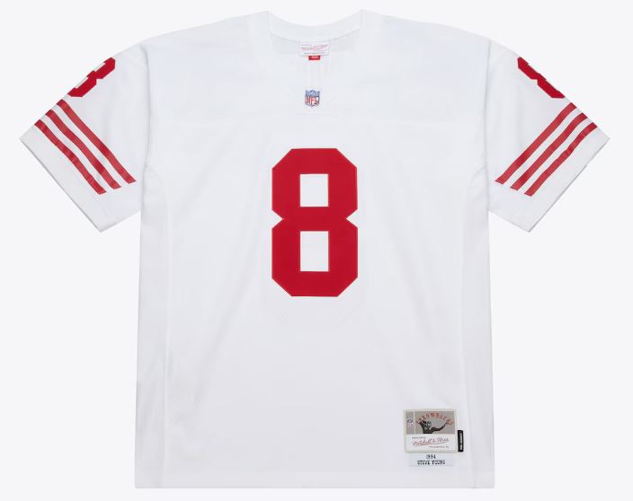 Mitchell & Ness Steve Young San Francisco 49ers 1994 Legacy Player Jersey - White/Red