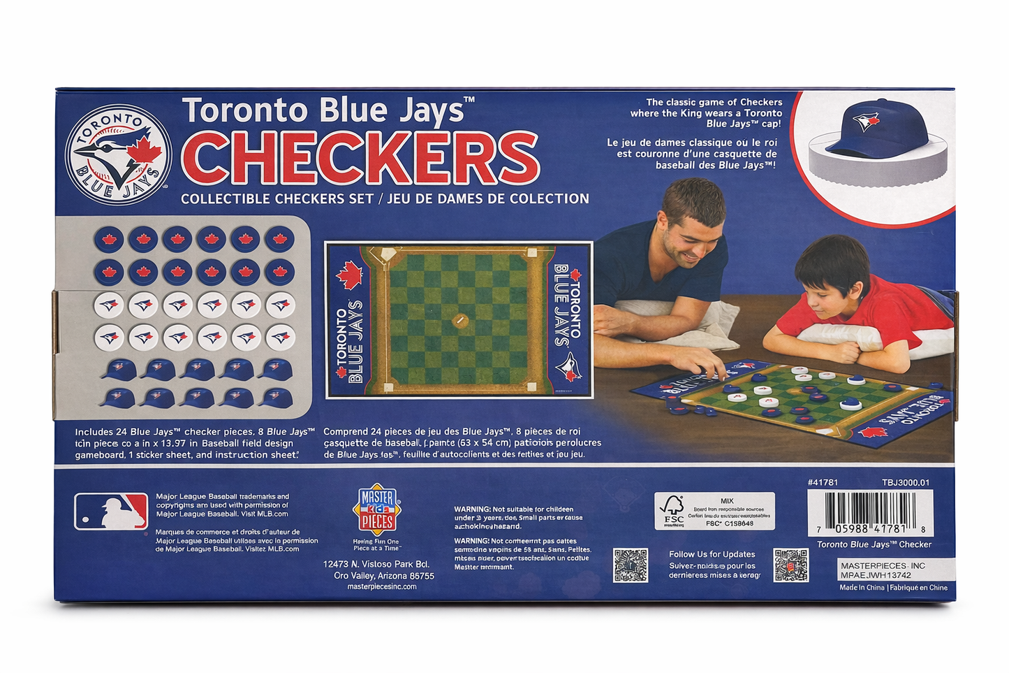 Masterpieces Puzzle Company Toronto Blue Jays Collectible Checkers Set