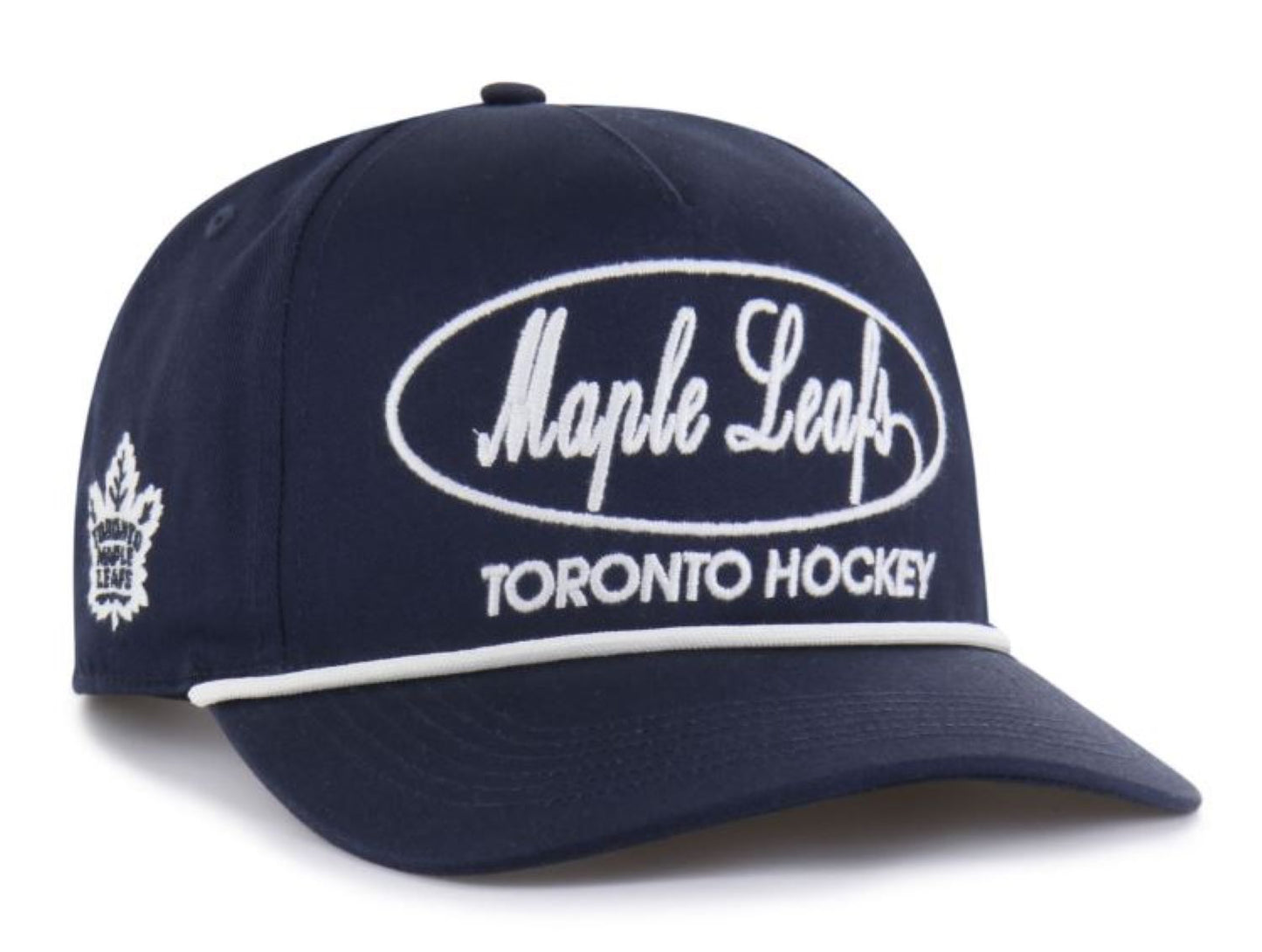 '47 NHL Toronto Maple Leafs Foundational Hitch RF Adjustable Snapback Hat - Navy/Sandstone