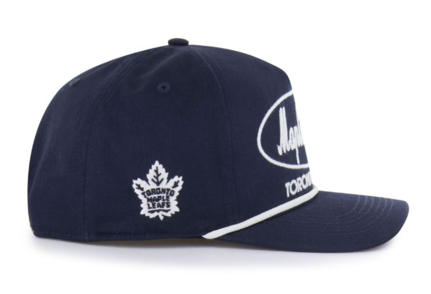'47 NHL Toronto Maple Leafs Foundational Hitch RF Adjustable Snapback Hat - Navy/Sandstone