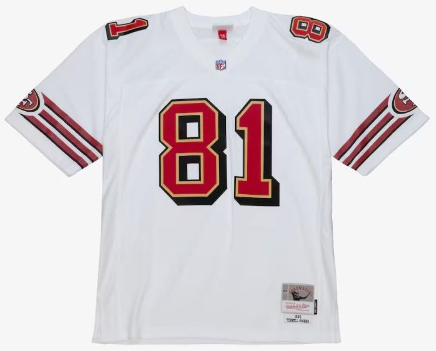 Mitchell & Ness Terrell Owens San Francisco 49ers 1996 Legacy Player Jersey - White/Red
