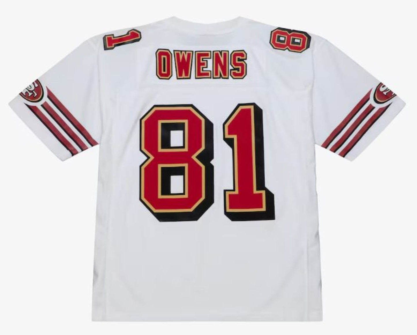 Mitchell & Ness Terrell Owens San Francisco 49ers 1996 Legacy Player Jersey - White/Red