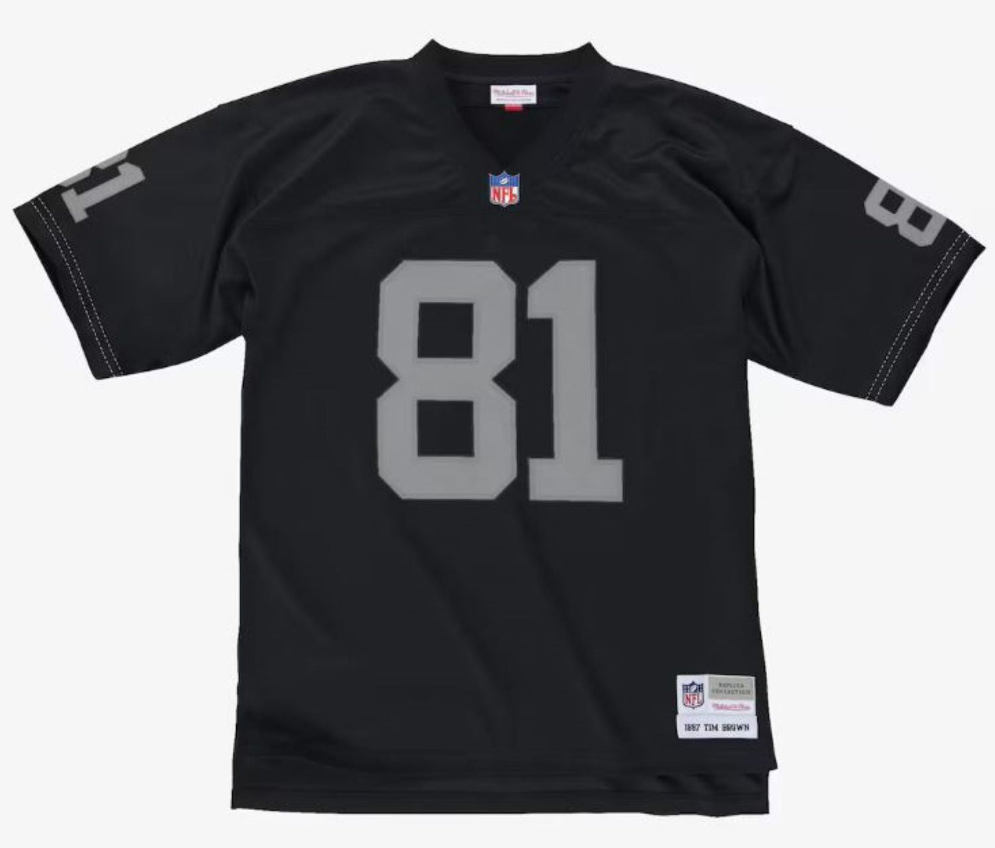 Mitchell & Ness Tim Brown Black Oakland Raiders 1997 Legacy Player Jersey - Black