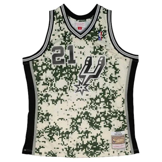 Tim Duncan #21 San Antonio Spurs Mitchell & Ness Hardwood Classics Swingman Jersey –  2014 Alternate