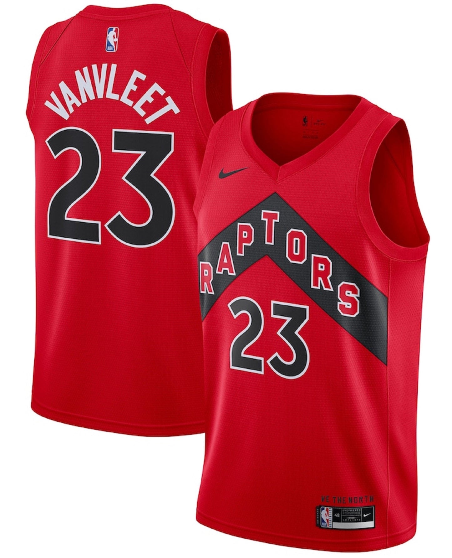 Adult Nike Fred VanVleet Red Toronto Raptors 2020/21 Swingman Jersey - Icon Edition