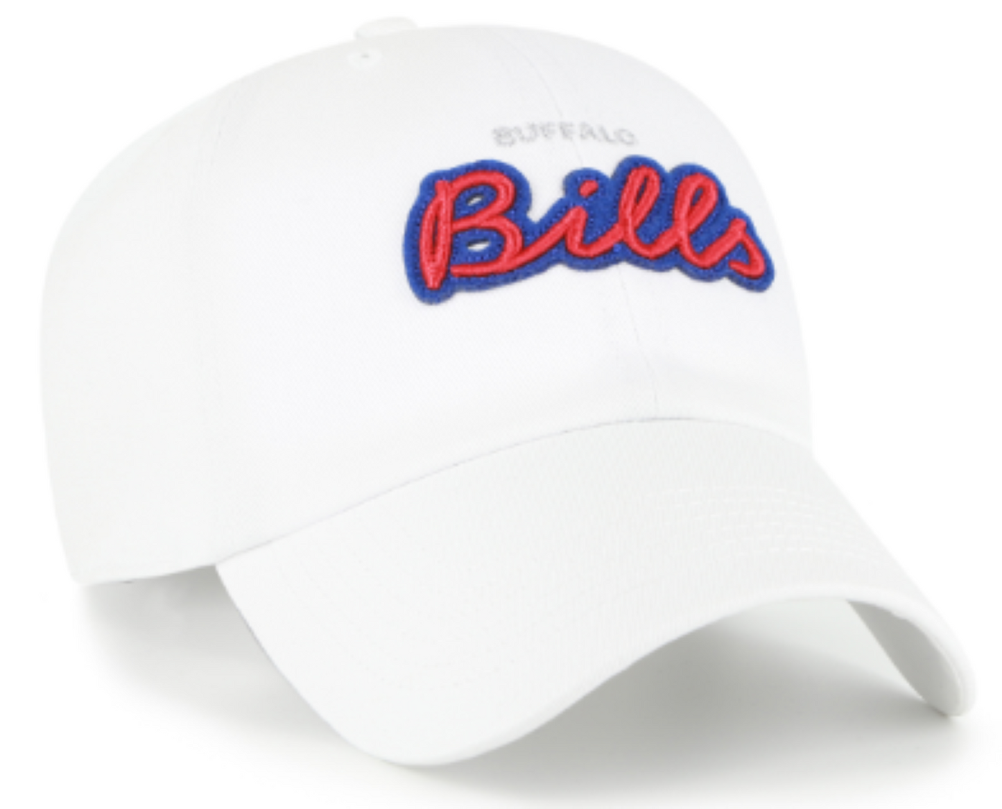 '47 NFL Buffalo Bills Women's Trendy Script Clean Up Sandstone Hat - White