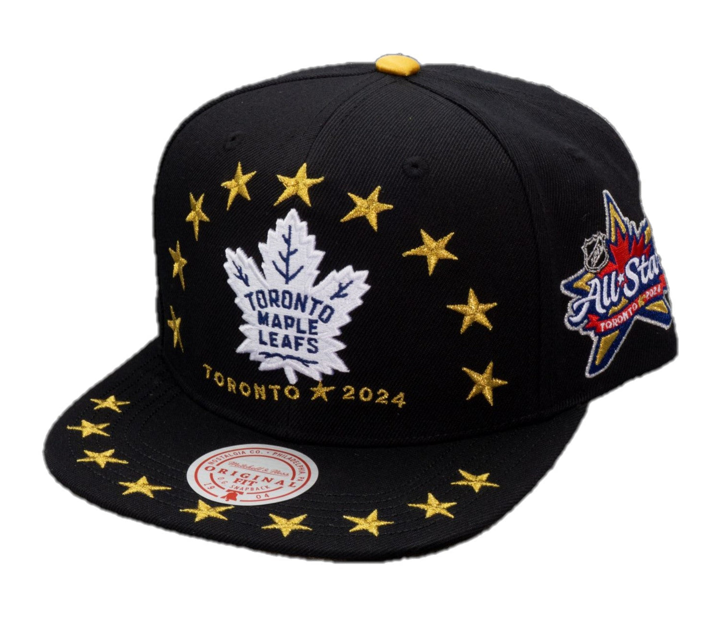 Mitchell & Ness NHL Toronto Maple Leafs Toronto 2024 All Star Original Fit Snapback - Black/White Logo
