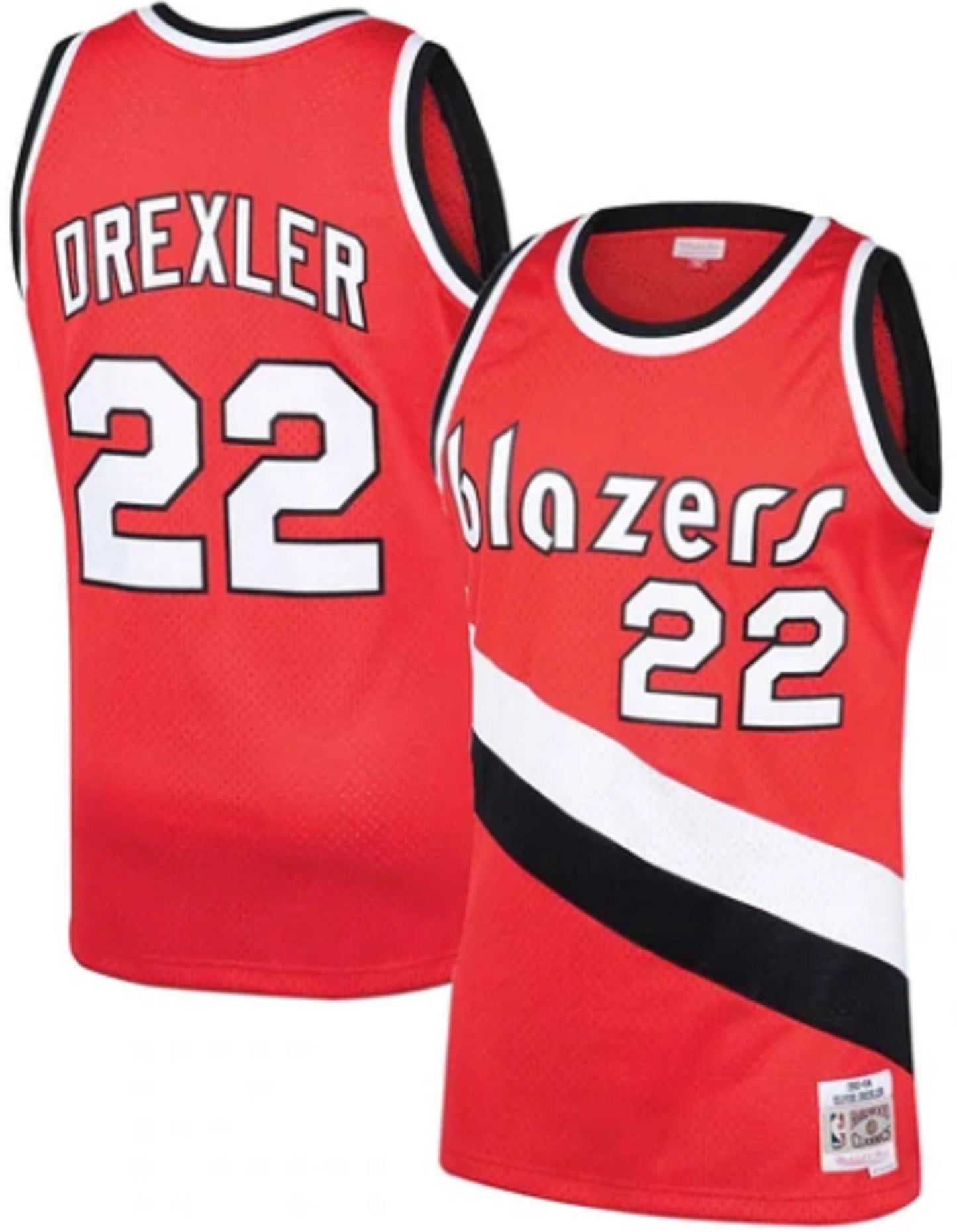 NBA Swingman Jersey Portland Trail Blazers Clyde Drexler #22 - Mitchell & Ness - Red