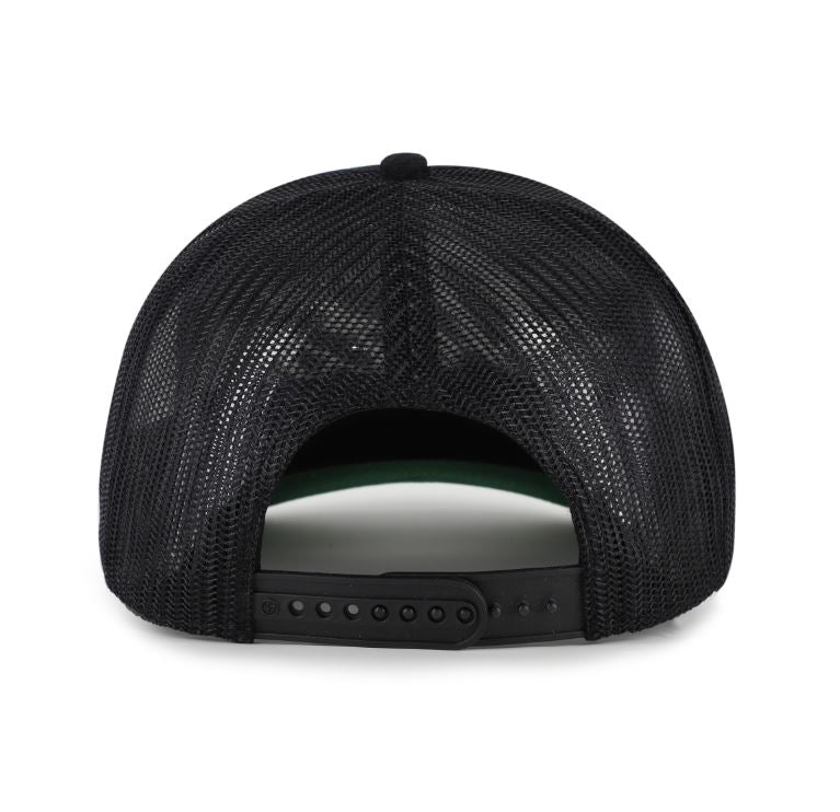 '47 NHL Vancouver Canucks Double Header Rope Mesh Adjustable Snapback Hat - Black