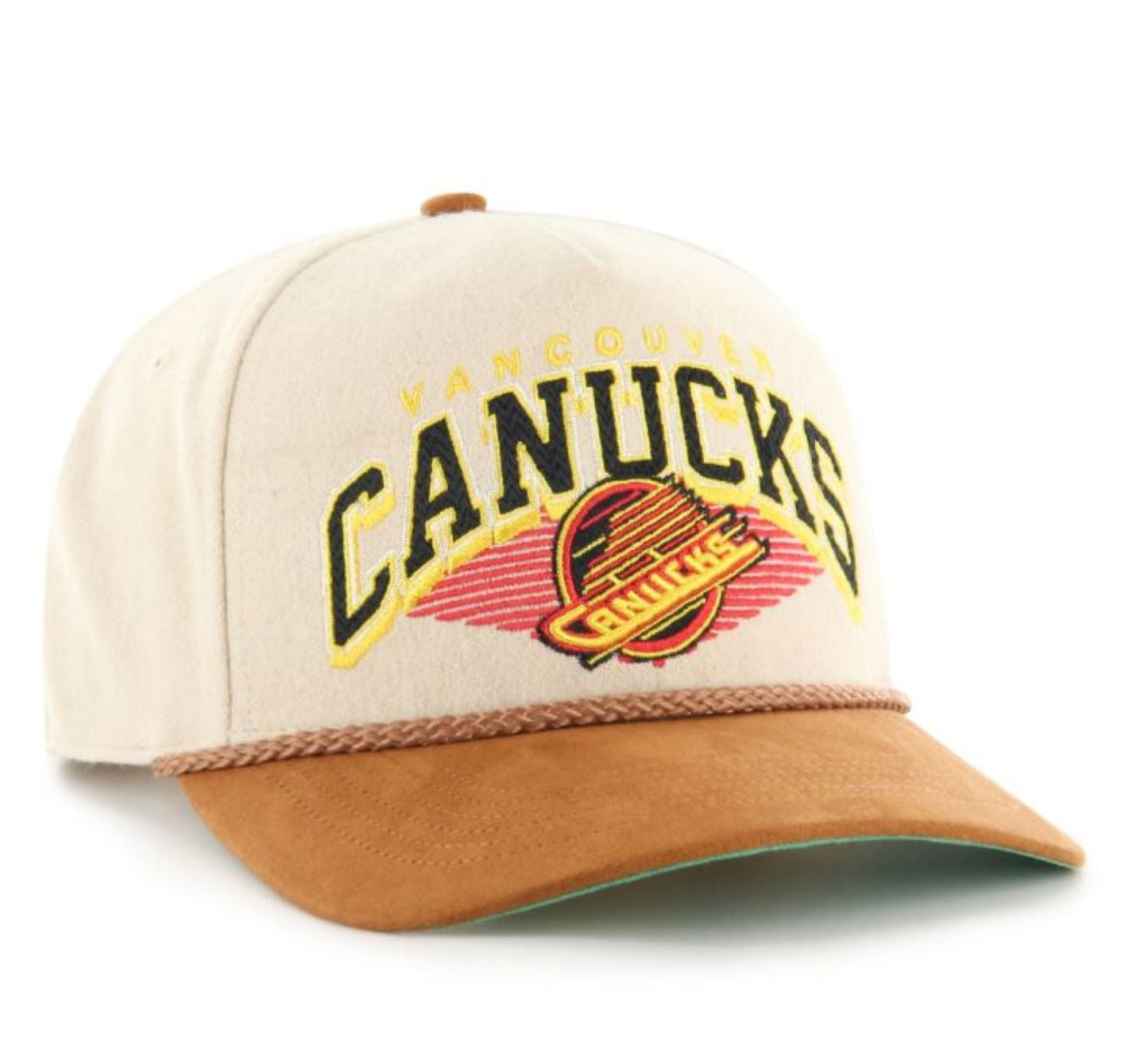 47 NHL Vancouver Canucks Pomona Wool Rope Hitch Adjustable Hat - Beige