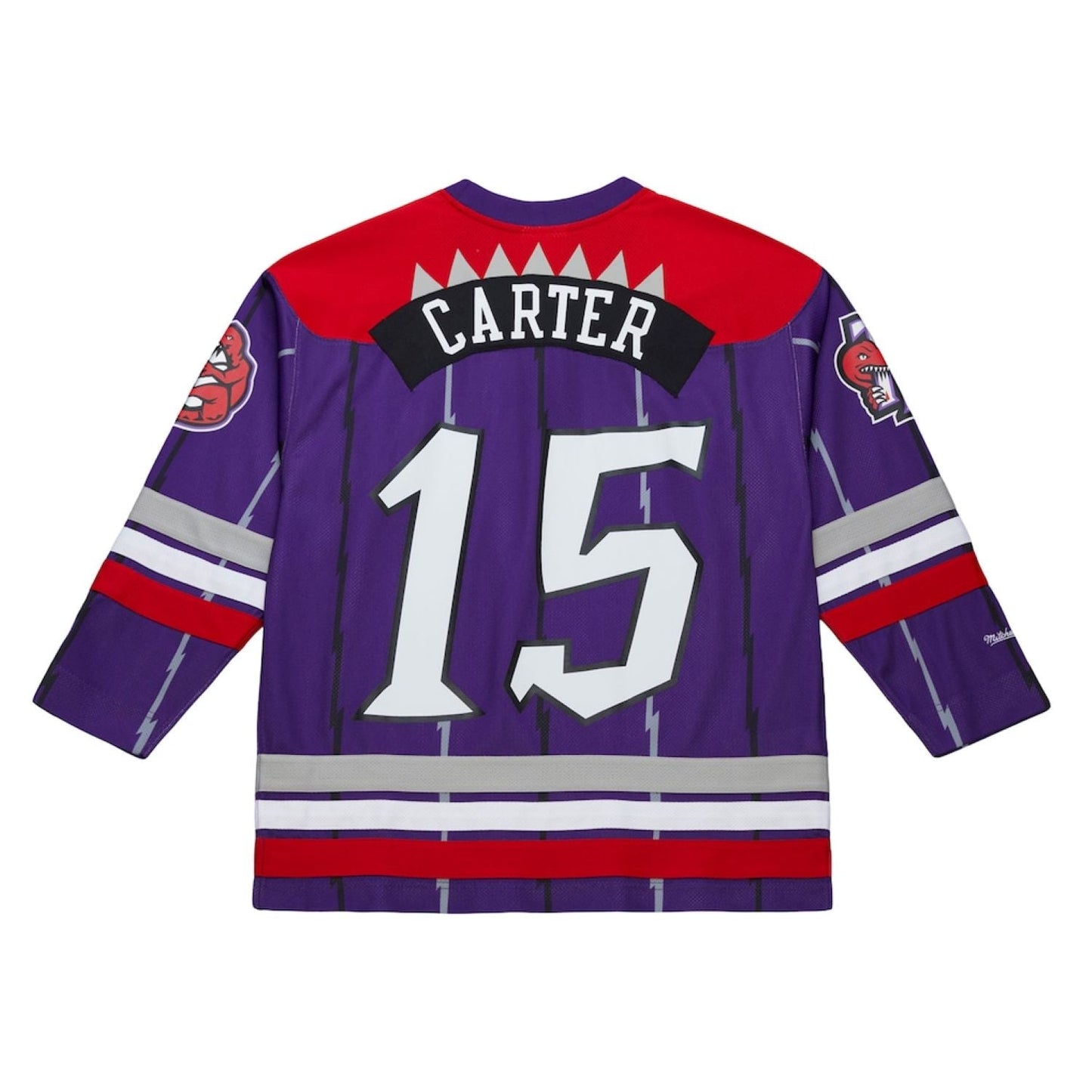 Mitchell & Ness Toronto Raptors Vince Carter #15 Maxxed Out Fashion Hockey Jersey - Purple/Red