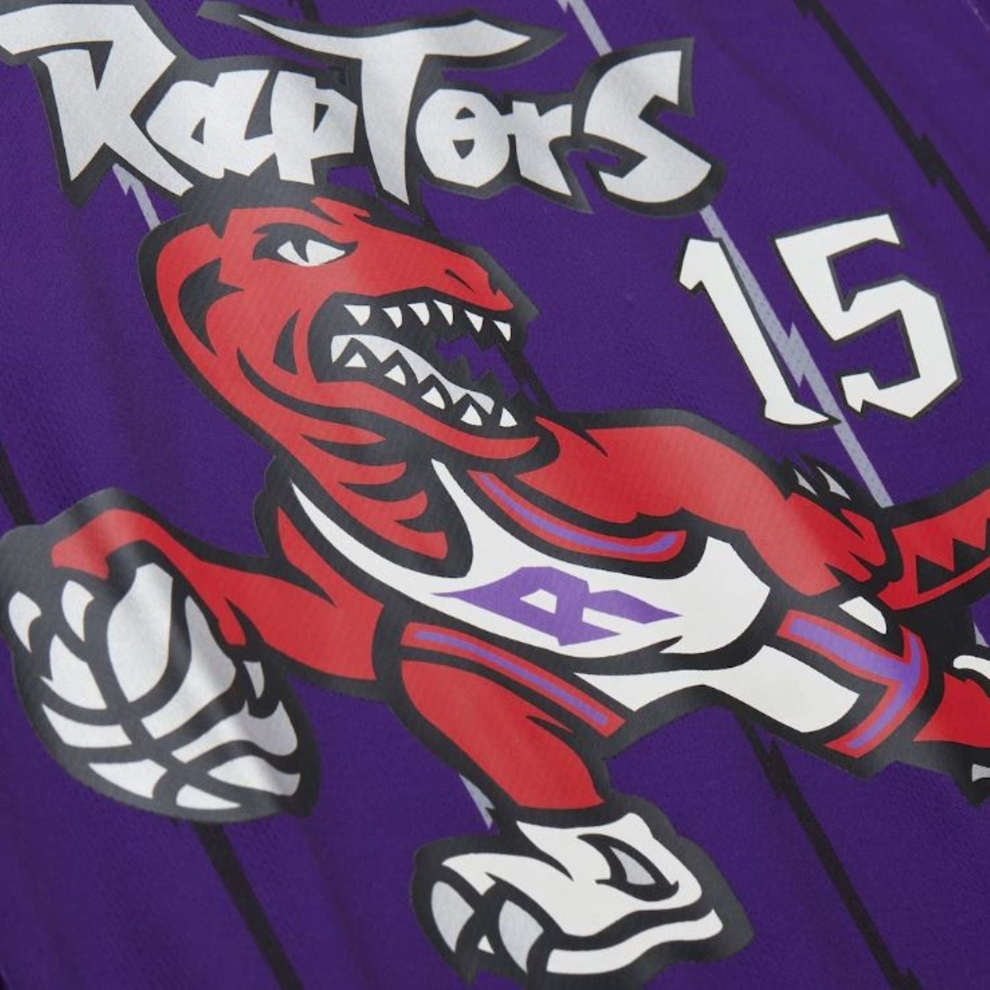 Mitchell & Ness Toronto Raptors Vince Carter #15 Maxxed Out Fashion Hockey Jersey - Purple/Red