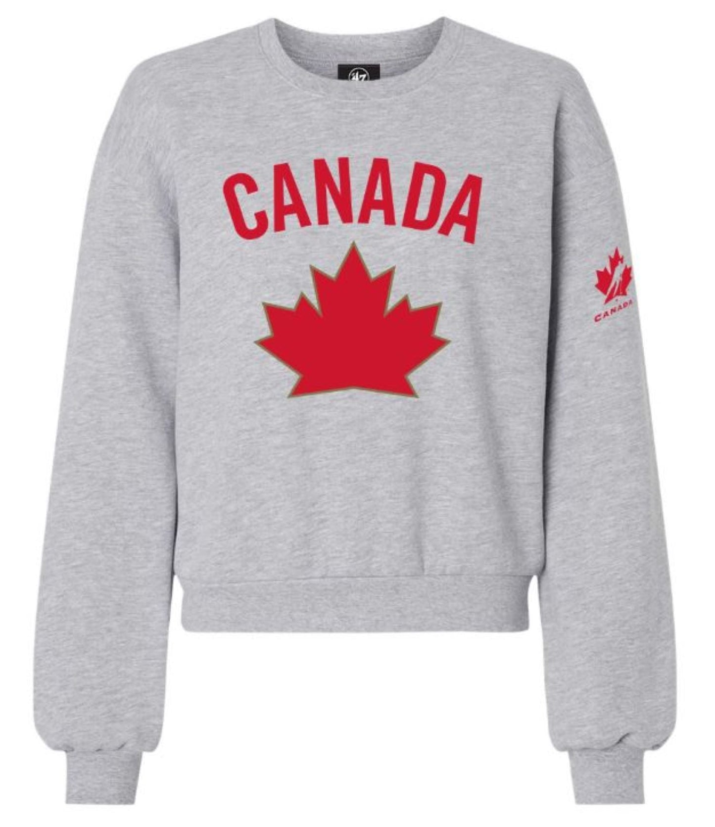 '47 Hockey Canada Women's Imprint Logo Crew Fleece - Grey