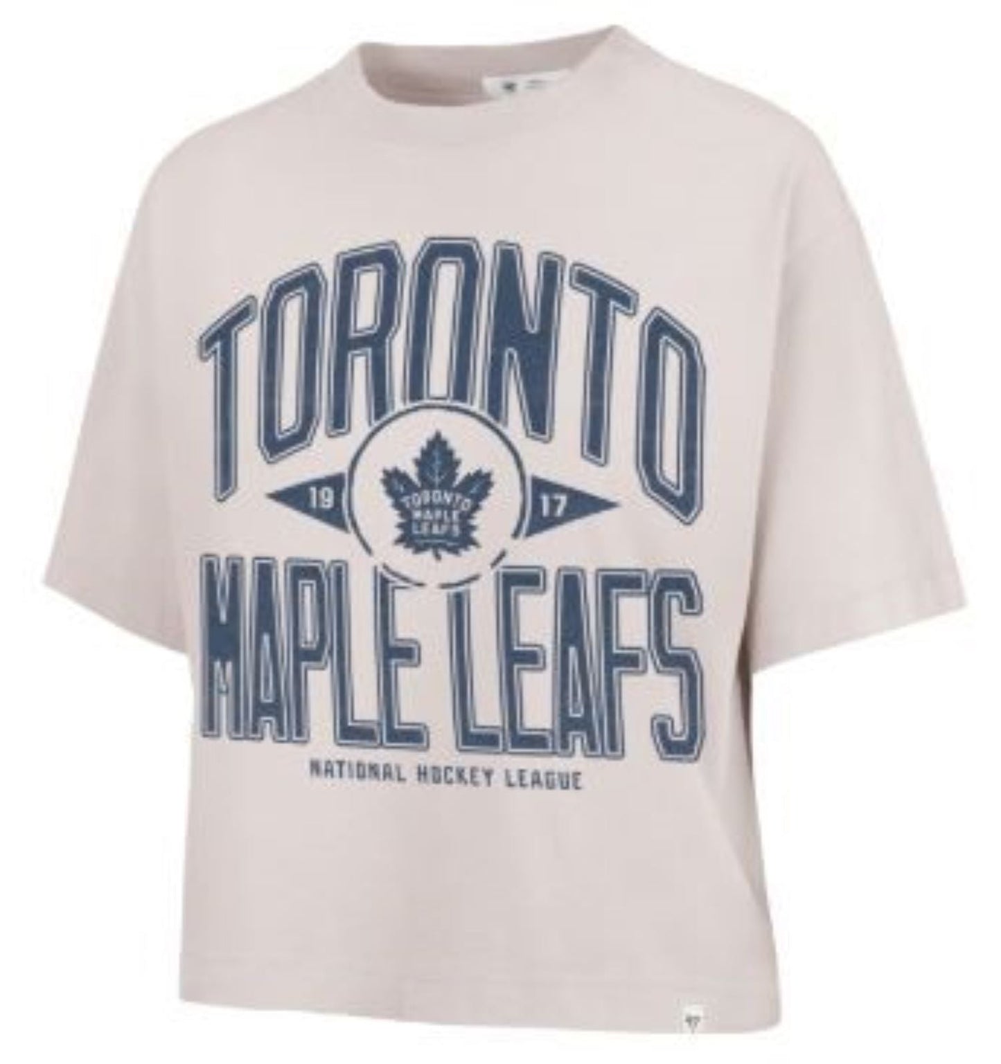 47 NHL Toronto Maple Leafs Women's Windthrow Ravine Crop Tee - Off-White