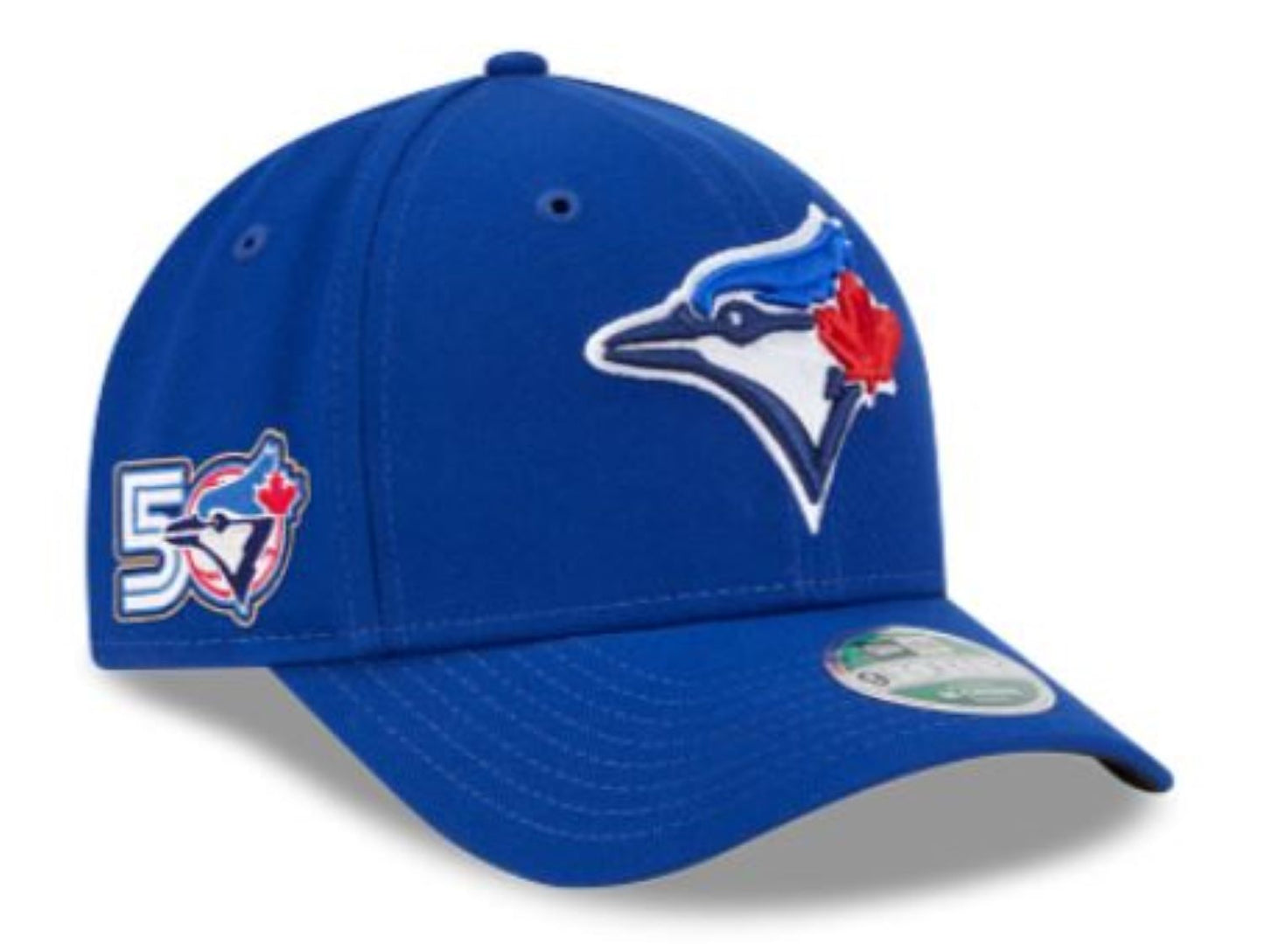 New Era YOUTH 9FORTY M-Crown MLB Toronto Blue Jays 50th Anniversary Side Patch Player Replica Adjustable Snapback Hat - Royal Blue