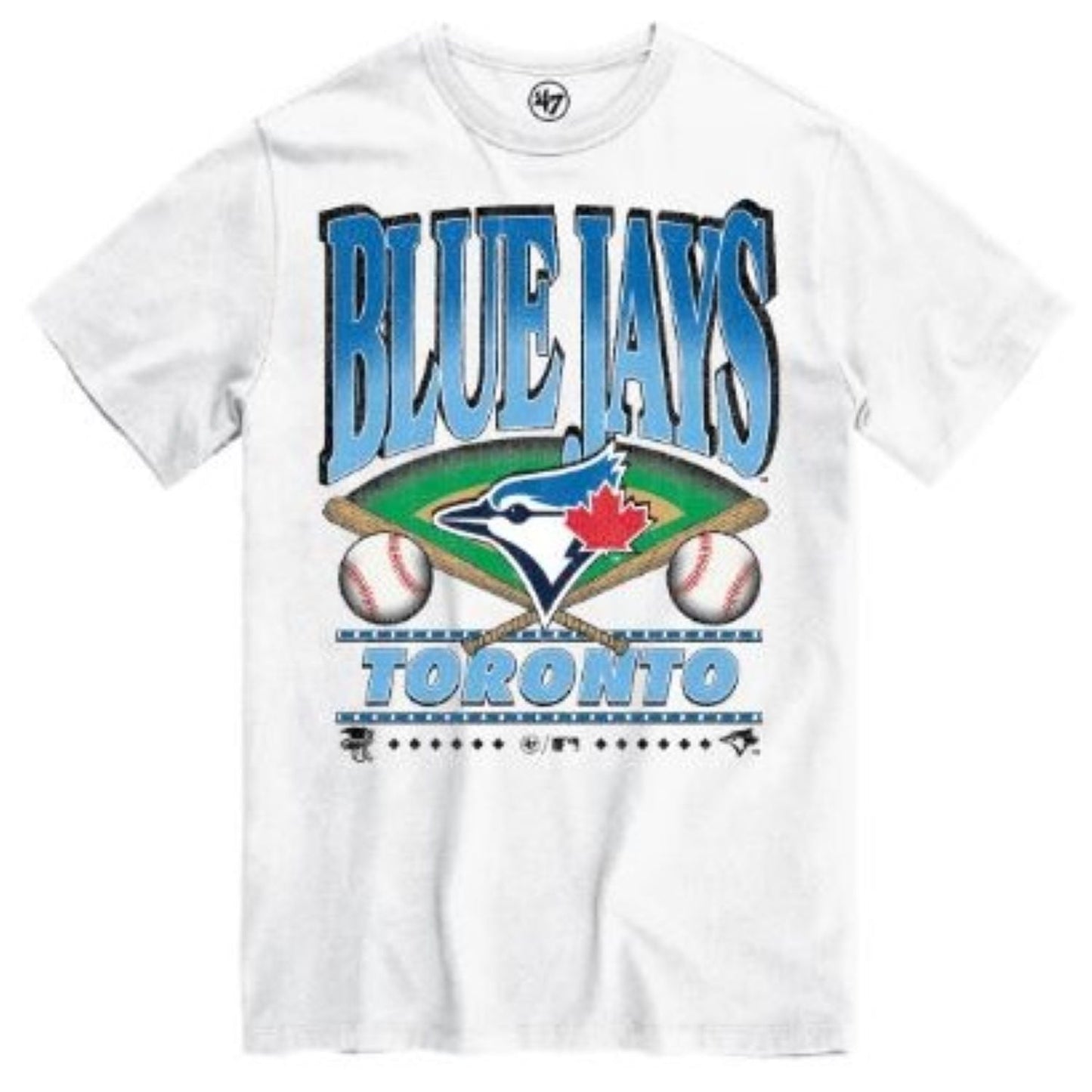'47 MLB Toronto Blue Jays Boys Straight Tee - White