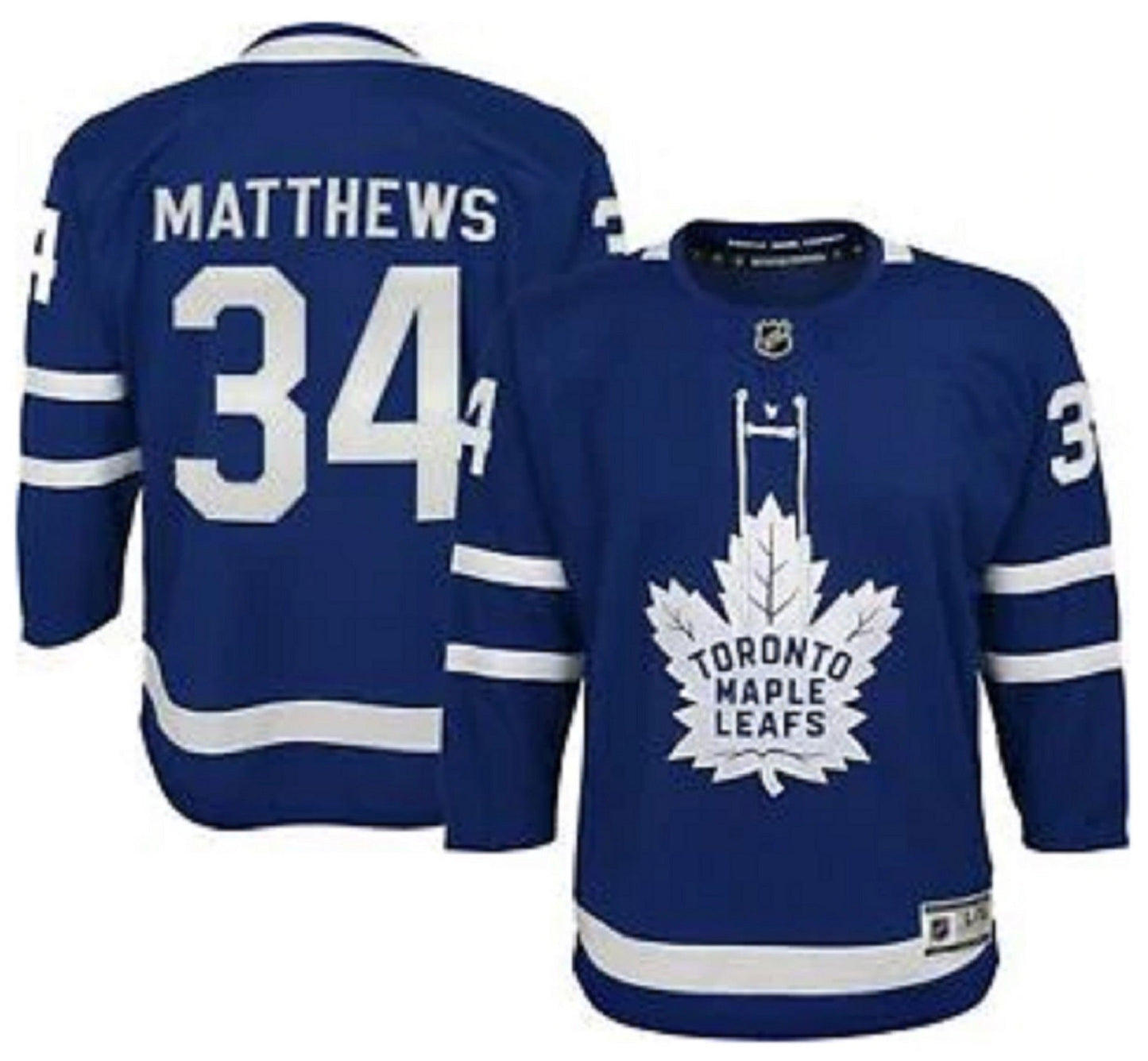 Youth and Kids Toronto Maple Leafs Auston Matthews Blue Home Premier Player - Jersey