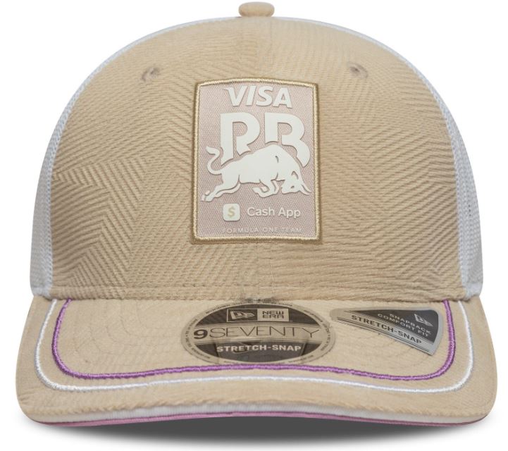 New Era 9SEVENTY Visa Cash App RB F1 Special Edition Miami GP Adjustable Snapback - Beige