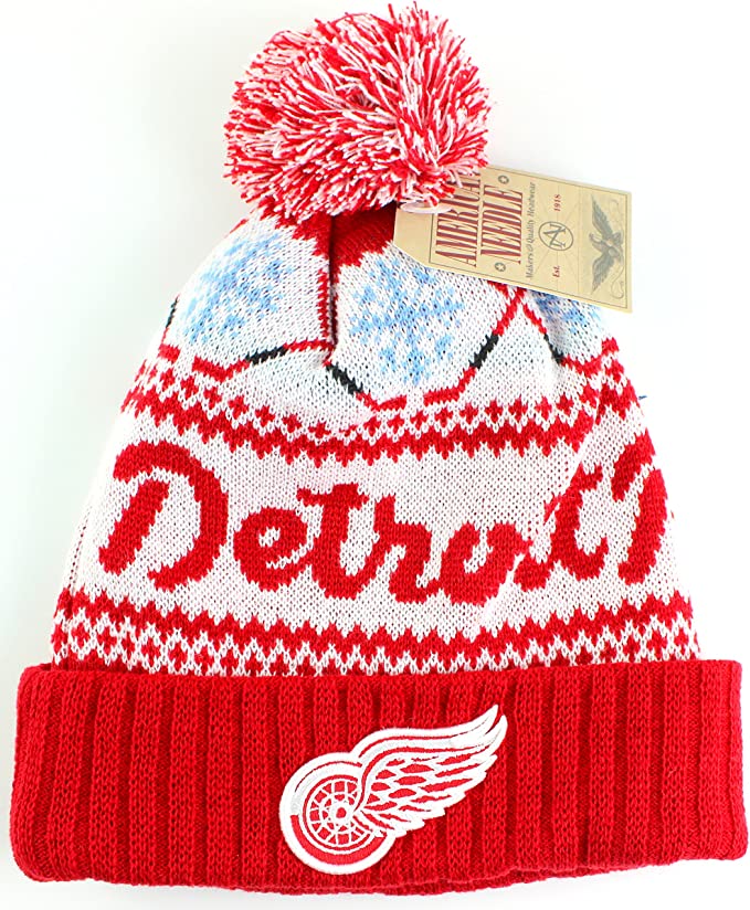 Detroit Red Wings Peak Red Toque