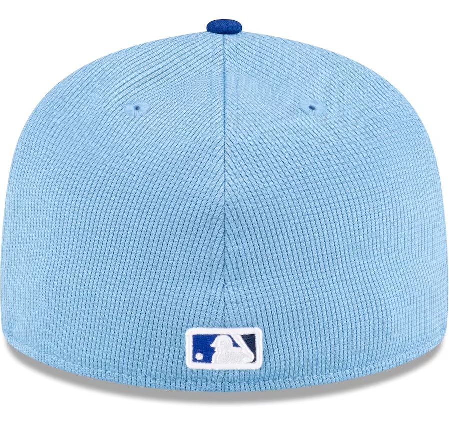 Men's New Era MLB Toronto Blue Jays 2024 Batting Practice On-Field 59FIFTY Fitted Hat - Powder Blue