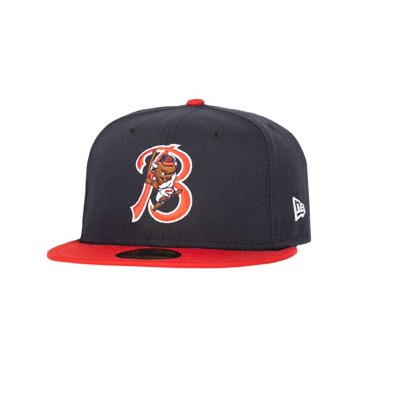 New Era Buffalo Bisons Navy and Red 59Fifty Fitted Hat (Jays Triple-A Team)